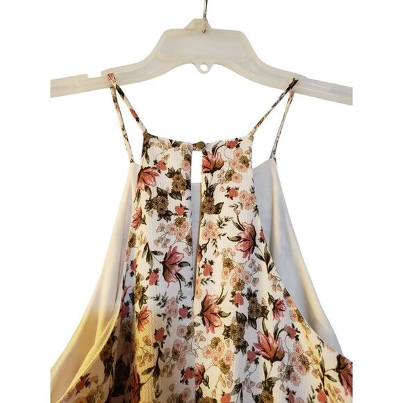 Everly Womens Halter Sundress Floral Multicolor S Sleeveless Lined Knee Length - Picture 4 of 11